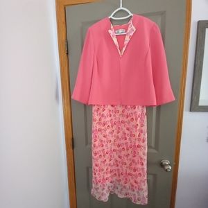 Spring/Summer sleeveless mid calf dress with coverup jacket